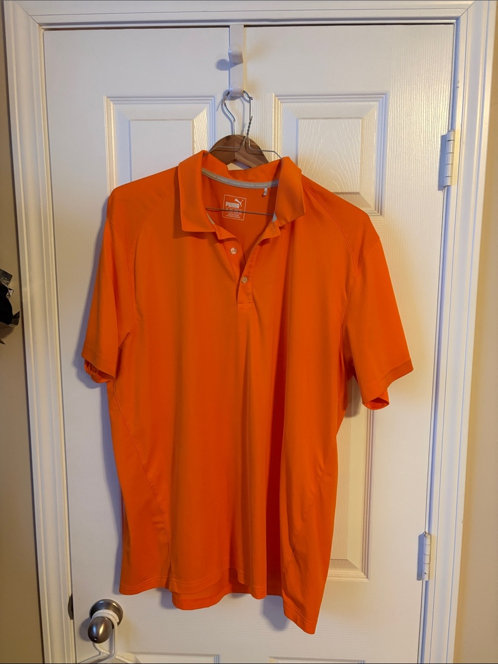 Puma Men’s Bright Orange Golf Polo